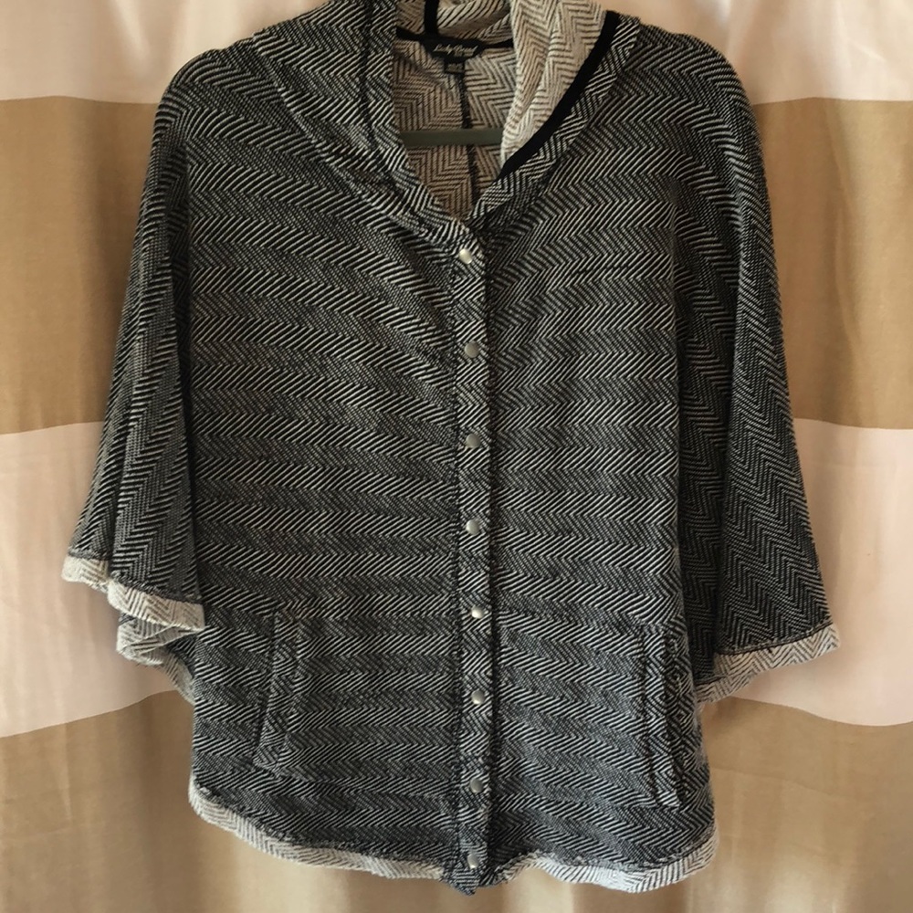 Lucky brand hooded poncho